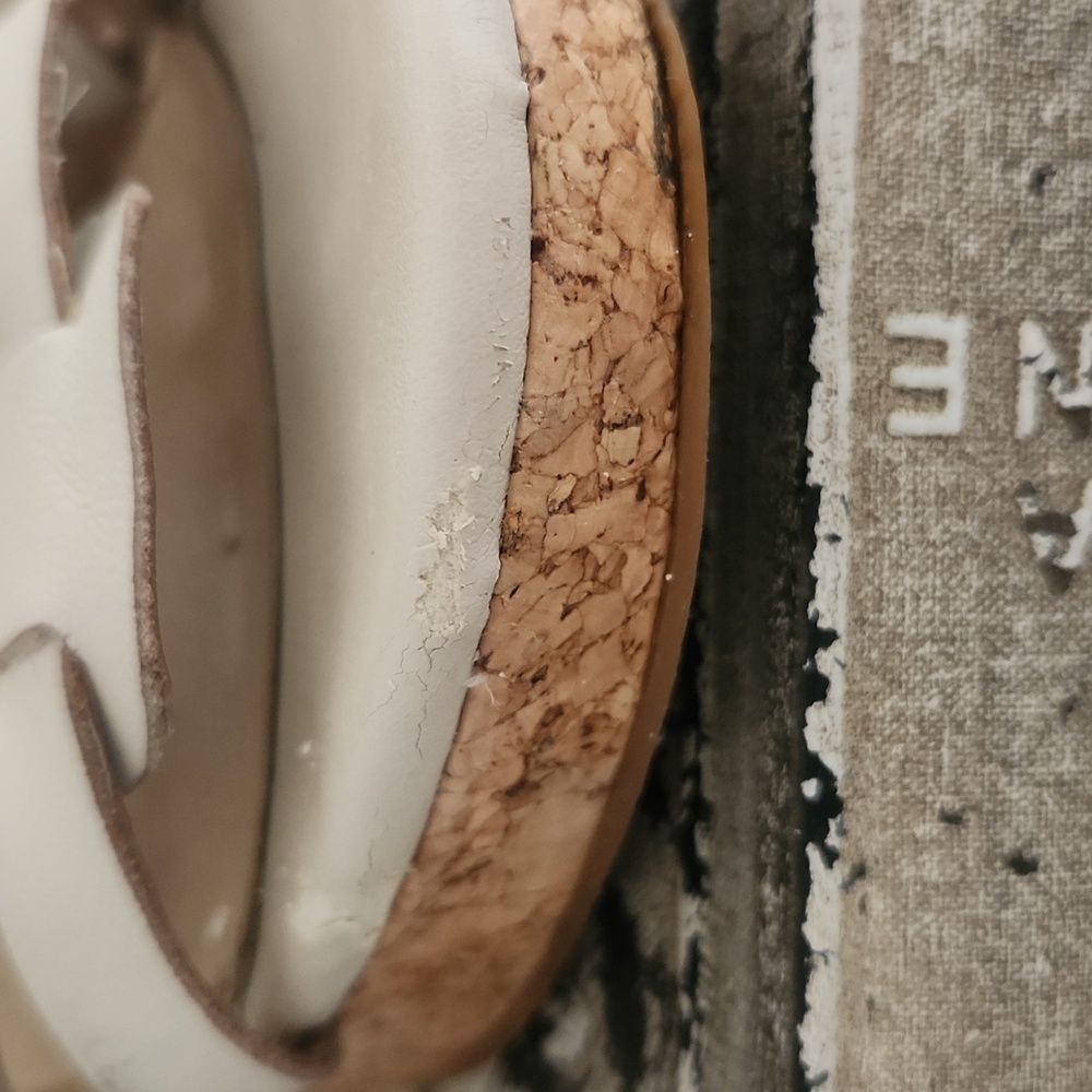 Lucky Brand Women's Cream Wedge Sandals - Picture 5 of 8